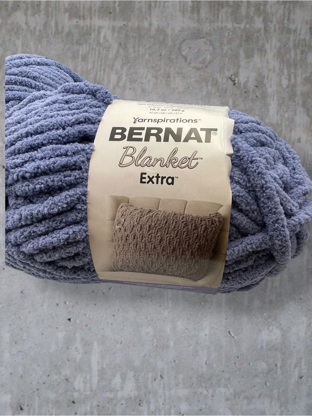 Bernat Blanket Extra Yarn Bundle 27011 NAVY MARINE 10.5oz/300g 220 Yards (2Pk)